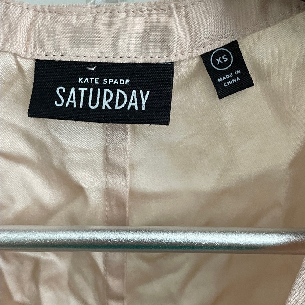 Kate Spade Saturday Light Pink V-Neck Silk Sleeveless Blouse - Picture 2 of 8